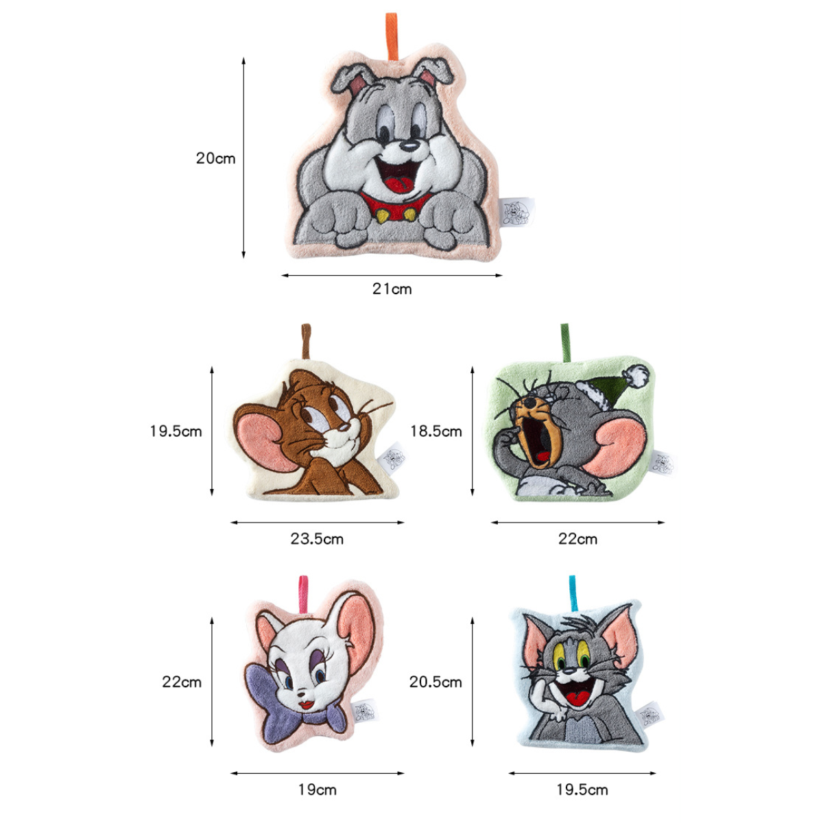 【加拿大团购】正版猫和老鼠卡通刺儿童小毛巾擦手巾 一套(共5条)