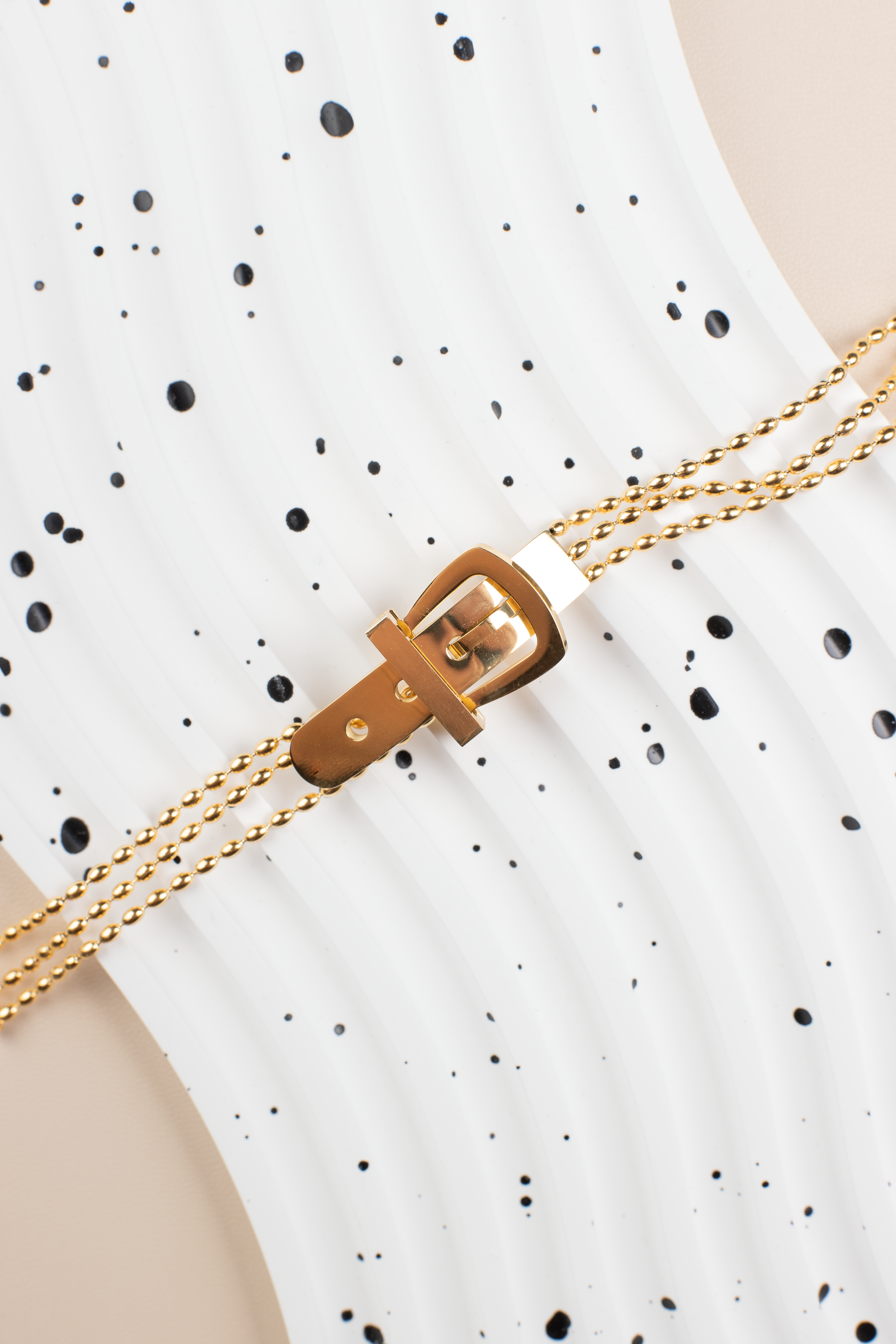 Elevate your style with our fashionable women's bracelet, featuring an adjustable size and crafted from titanium steel plated with 18K gold. It's a cool, versatile accessory suitable for various occasions, making it an excellent gift choice for both genders.