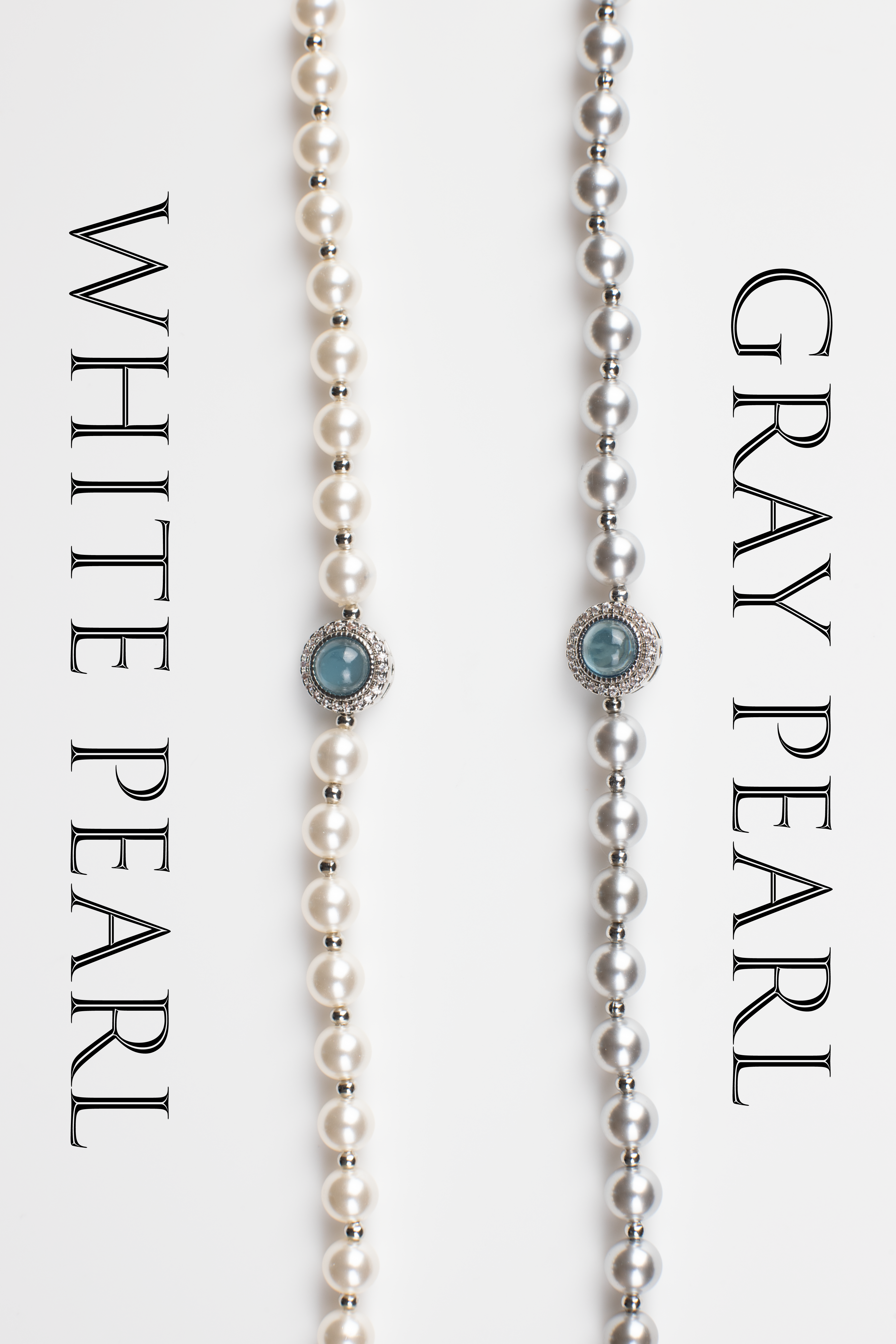 Adjustable in size, our bracelet offers both white and silver pearl options adorned with blue gemstones, exuding elegance and sophistication. Suitable for formal occasions and everyday wear, this women's bracelet makes an elegant gift choice.