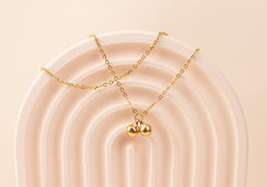 Embrace cuteness with our minimalist anklet featuring adorable bell charms. Crafted with titanium steel plated in 18K gold, this anklet offers a cheerful vibe and versatile charm suitable for various occasions. A perfect gift for any occasion.