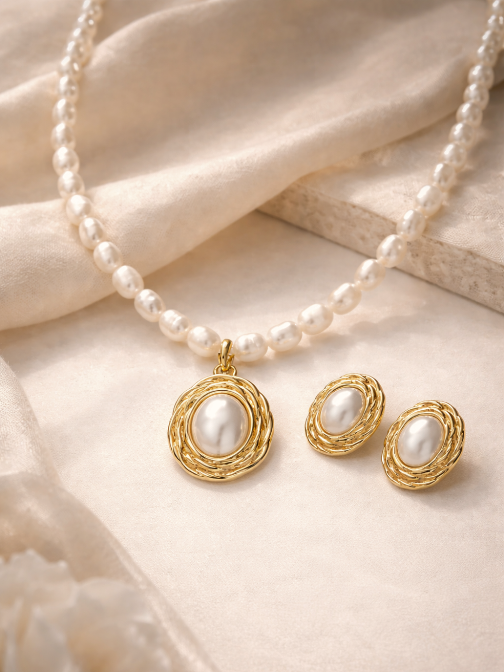 Baroque Pearl Frame Set