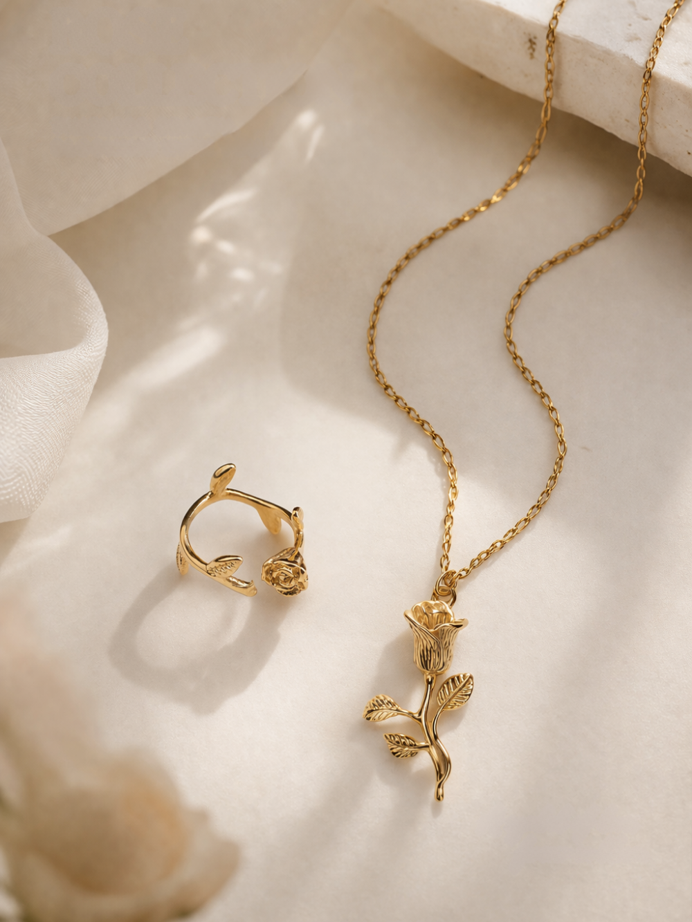 Golden Rose Bloom Set